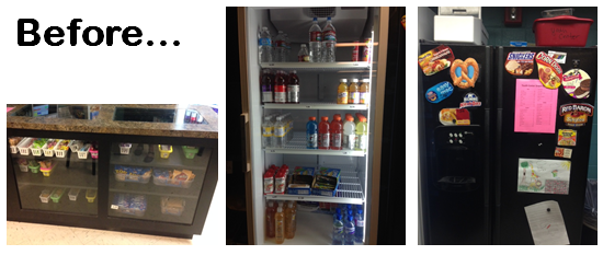 YMCA Rapid 'before' pictures of snack bar