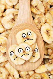 bananas with sad faces
