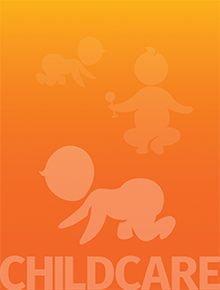childcare top graphic orange