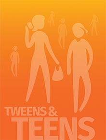 Teens & Tweens top graphic orange