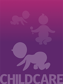 childcare top graphic purple