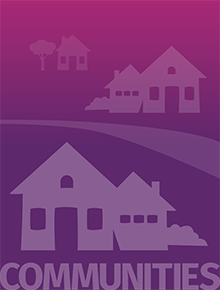 communities top graphic purple