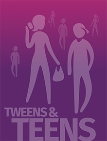 Teens & Tweens top graphic purple