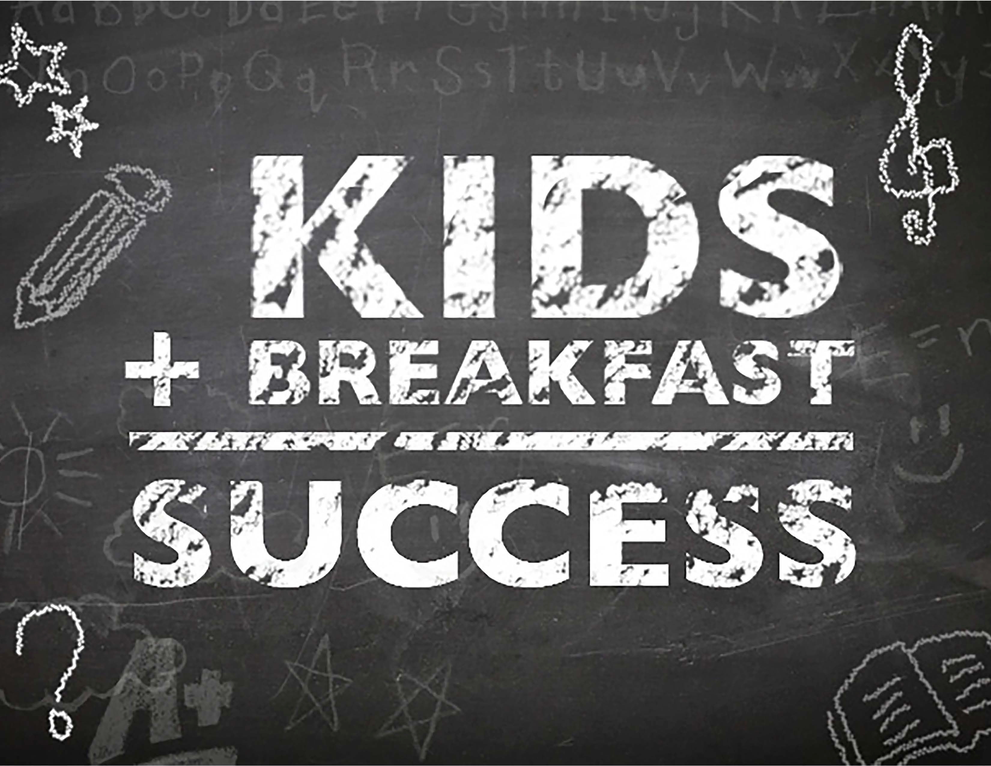 Kids+Breakfast=Success Chalkboard
