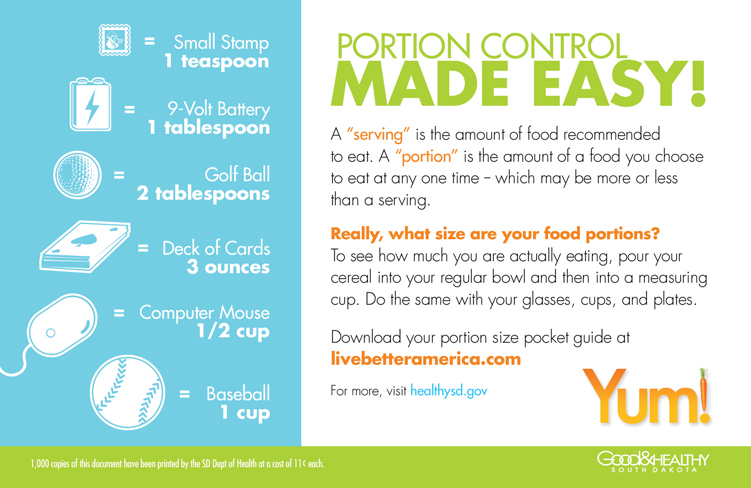 Portion Size Matters - HealthySD.gov